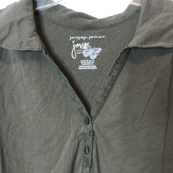 Just My Size Short Sleeve Top 5X PLUS SIZE - Picture 5 of 9
